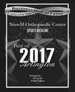 Business Hall of Fame award winner – Best Sports Medicine Clinic in Arlington 2017